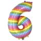 Nummer Pop It Zahl 6 Folienballon 69 cm (WP)