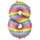Nummer Pop It Nummer 8 Folienballon 69 cm (WP)