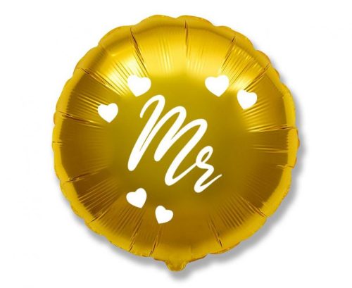 Hochzeit Gold, Gold Mr Folienballon 46 cm (WP)