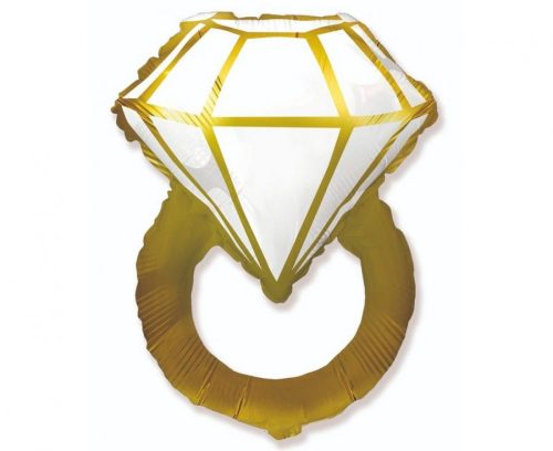 gold Ring, Ring Folienballon 64 cm ((WP))))