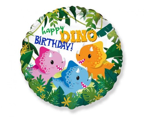 Happy Birthday Dino, Dinosaurier Folienballon 46 cm ((WP))))