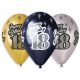 Happy Birthday 18 metallic Ballon, Luftballon 6 Stück 12 inch (30 cm)