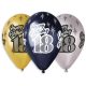 Geburtstag Metallic Happy Birthday 18 Ballon, 6 Stk. 12 Zoll (30 cm)