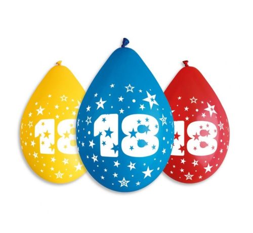 Geburtstag Star Happy Birthday 18 Hängender Ballon, 5er-Set Ballons 12 Zoll (30 cm)