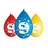   Geburtstag Star Happy Birthday 9 hängende Luftballons, 5er-Pack 12 inch (30 cm)