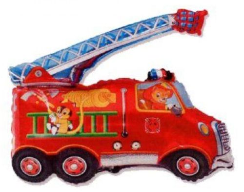  Feuerwehrauto Fire Car Folienballon 36 cm ((WP)))))