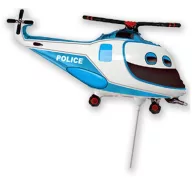 Fahrzeug Police Hubschrauber Folienballon 36 cm (WP)