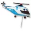 Fahrzeug Police Hubschrauber Folienballon 36 cm (WP)