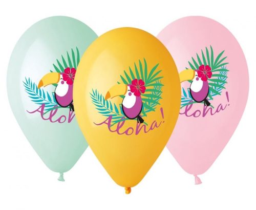 Tukan Toucan Aloha, Ballon, 5 Stück 13 inch (33 cm)