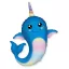 Narwal Blue Folienballon 36 cm (WP)