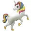 Einhorn Rainbow Folienballon 36 cm (WP)