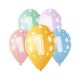 Happy Birthday 1 Star Ballon, Luftballon 5 Stück 13 inch (33 cm)