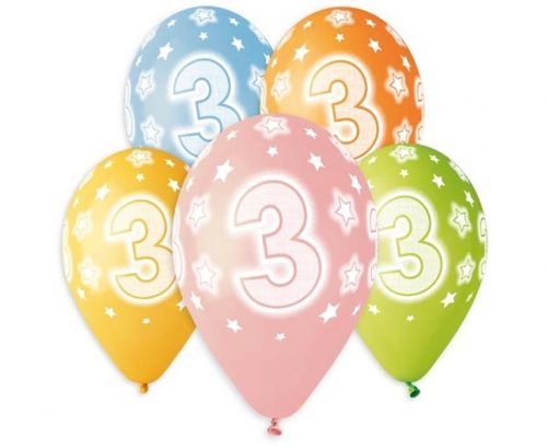 Geburtstag Star Happy Birthday 3 Ballons, 5er Pack 13 Zoll (33 cm)