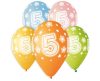 Happy Birthday 5 Star Ballon, Luftballon 5 Stück 13 inch (33 cm)