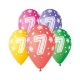Happy Birthday 7 Star Ballon, Luftballon 5 Stück 13 inch (33 cm)