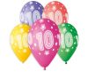 Happy Birthday 10 Star Ballon, Luftballon 5 Stück 13 inch (33 cm)