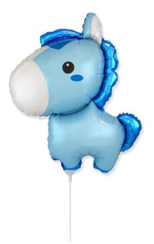 Pferd blue Folienballon 36 cm ((WP)))))