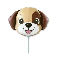 Hund Brown Folienballon 36 cm (WP)
