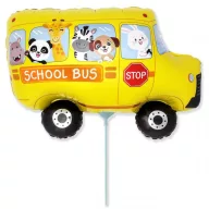 Fahrzeug Yellow Schulbus Mini Folienballon (WP)