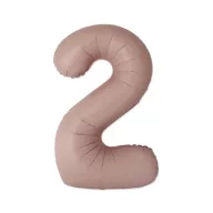 Nummer Vintage Matt Rosa Zahl 2 Folienballon 76 cm (WP)