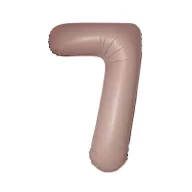 Nummer Vintage Matt Rosa Nummer 7 Folienballon 76 cm (WP)