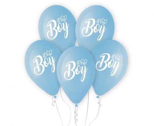 Farbe It's a Boy Ballon, 5er Set 13 Zoll (33 cm)
