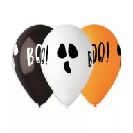 Halloween BOO Ballon, Luftballon 5 Stück 12 Zoll (30 cm)