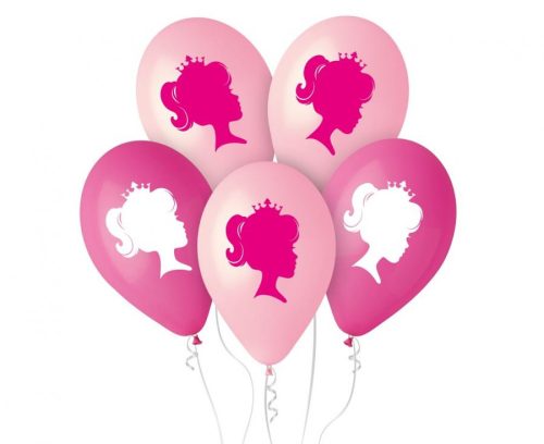 My Pink World, Prinzessin Ballon, Luftballon 5 Stück 12 Zoll (30 cm)