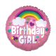 Geburtstag Rainbow Birthday Girl Folienballon 46 cm