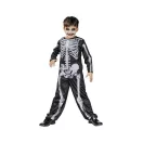 Halloween Skeleton Wendbares Skelett- und Clownkostüm 120/130 cm