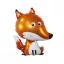 Tiere Sitting Fuchs Folienballon 62 cm