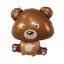 Bär Brown Teddy Folienballon 60 cm