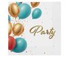 Party Balloon Serviettenset 20 Stück, 33x33 cm
