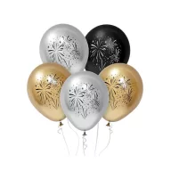 Farbe B&C Feuerwerksballon, 5 Stk 12 Zoll (30 cm)