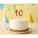 Farbe Pick Blocks Bausteinkerze Nummer für Kuchen, Zahlenkerze 1