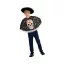 Halloween Day Of The Dead Kostüm 120/130 cm