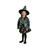 Halloween Moon&Stars Zaubererkostüm 92/104 cm