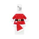 Weihnachten Red Weihnachtsmann-Kostüm für Flaschen 30x24 cm