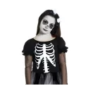 Halloween Girl Skelett Kostüm 110/120 cm