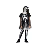 Halloween Girl Skelett Kostüm 130/140 cm