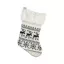 Weihnachten White Schneeflocke Kaminstrumpf, Stiefel 41 cm