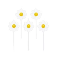 Farbe Daisy Blumen Geburtstagskerzenset 5-teilig