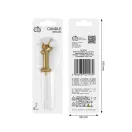 Nummer Champagne Crown Goldene Nummer 1 Kerze, Tortenkerze 6 cm