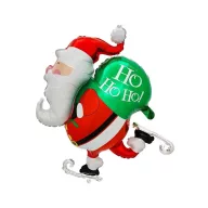 Weihnachten Santa Skating i Folienballon 64 cm