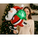 Weihnachten Santa Skating i Folienballon 64 cm