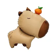 Capybara Orange Folienballon 64 cm