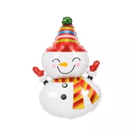 Weihnachten Happy Schneemann Folienballon 81 cm