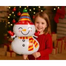 Weihnachten Happy Schneemann Folienballon 81 cm