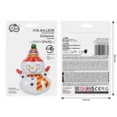 Weihnachten Happy Schneemann Folienballon 81 cm