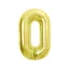 Nummer Light Gold Goldene Folienballon Zahl 0 85 cm